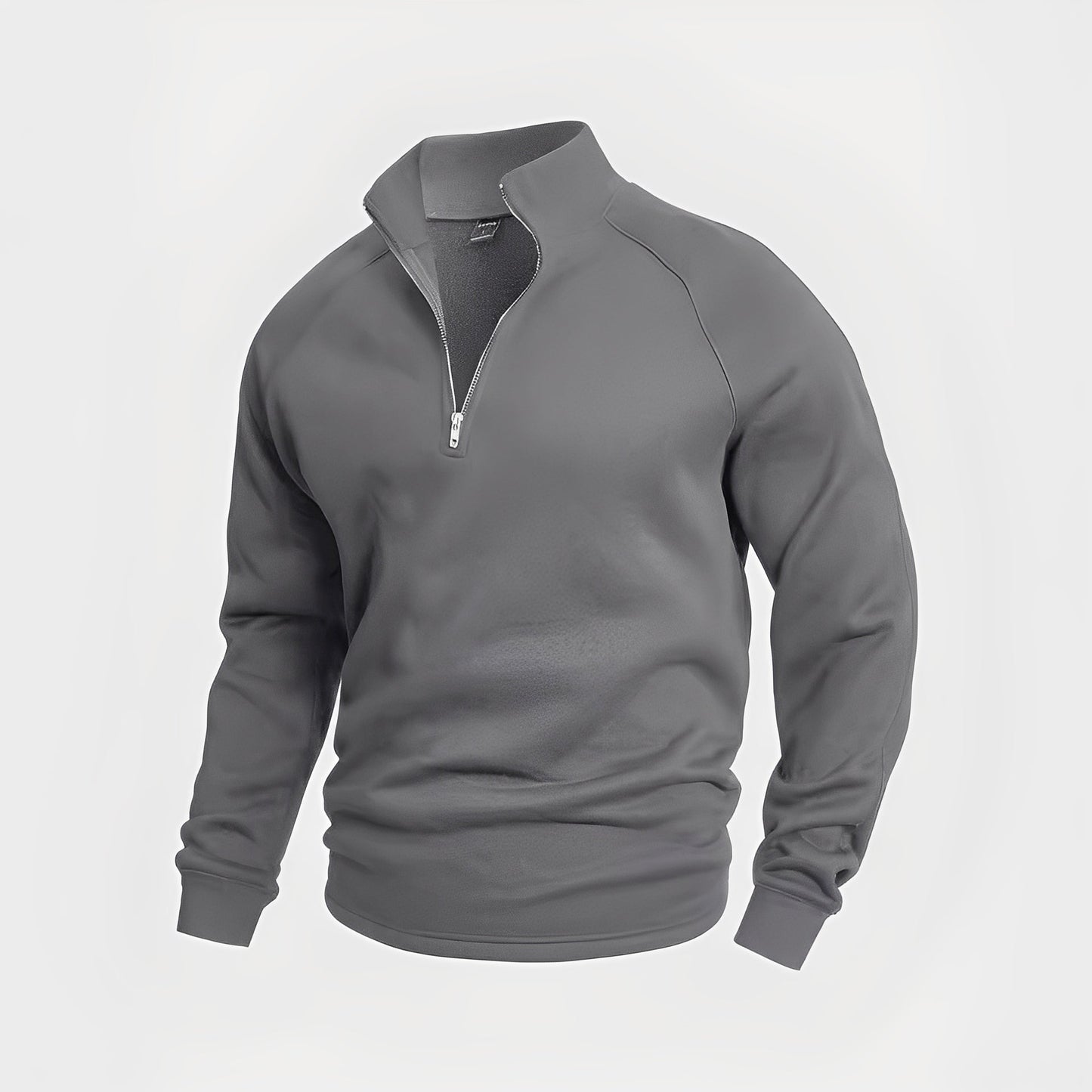 Felpa Uomo in Pile con Mezza Zip Comoda - Brentozzi