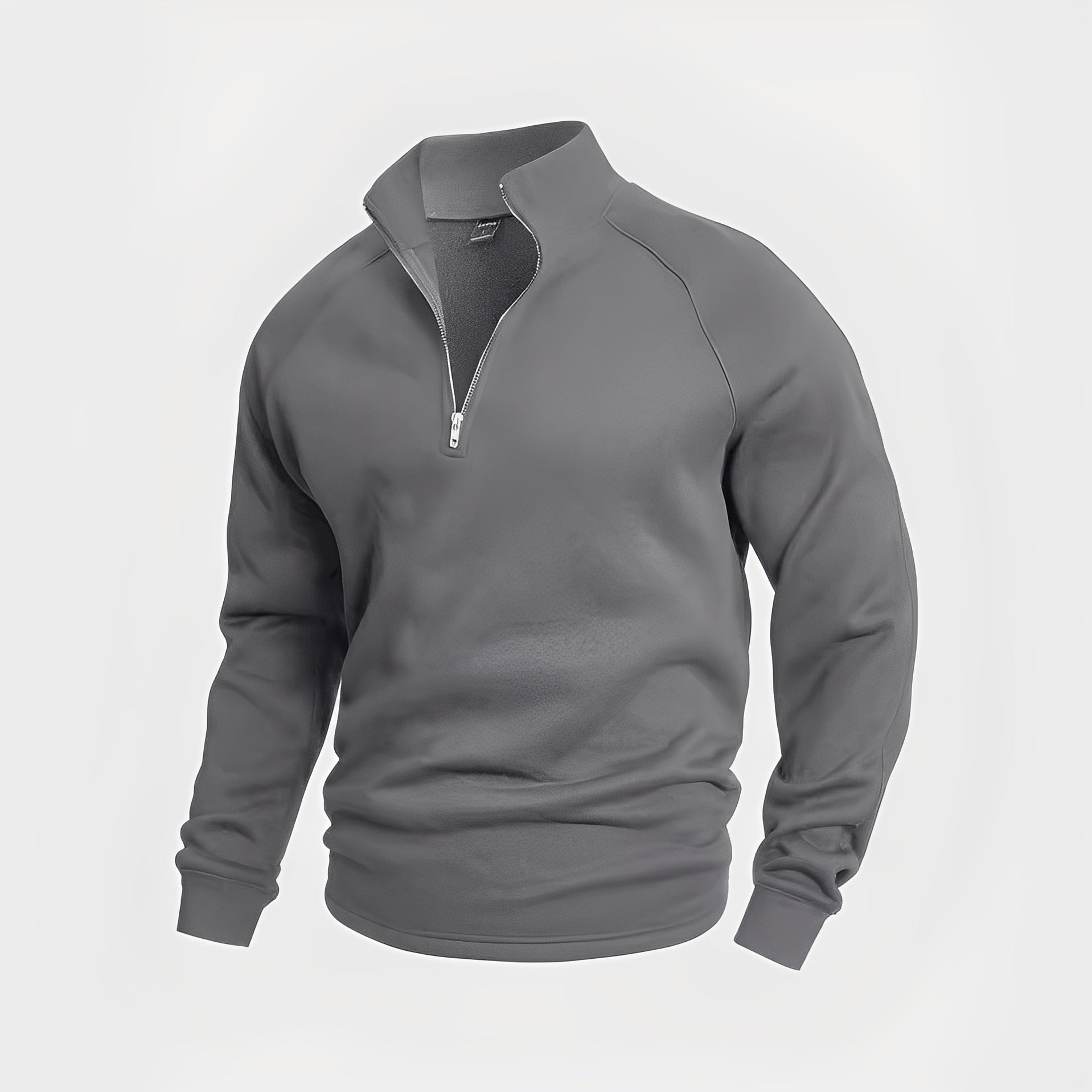 Felpa Uomo in Pile con Mezza Zip Comoda - Brentozzi