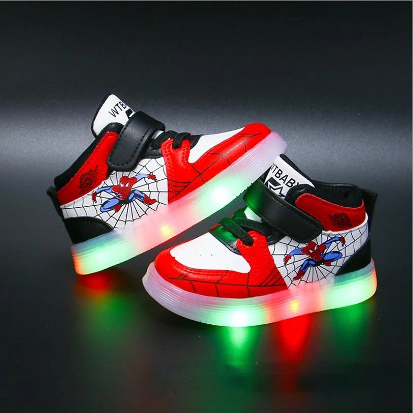 Scarpe Bambino con Suola LED e Chiusura a Strappo - Brentozzi
