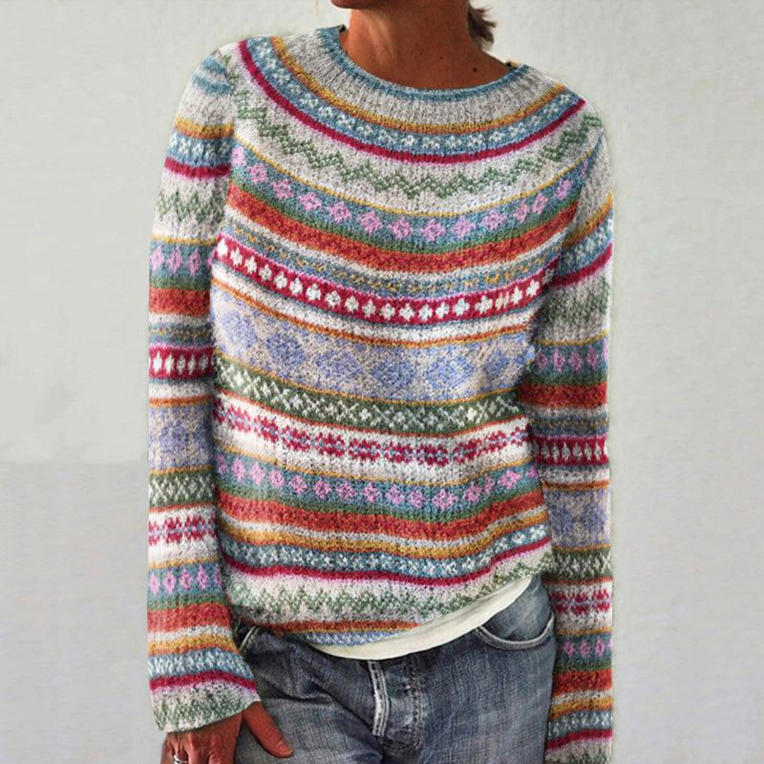 Maglione Donna in Maglia Grossa Girocollo Corto