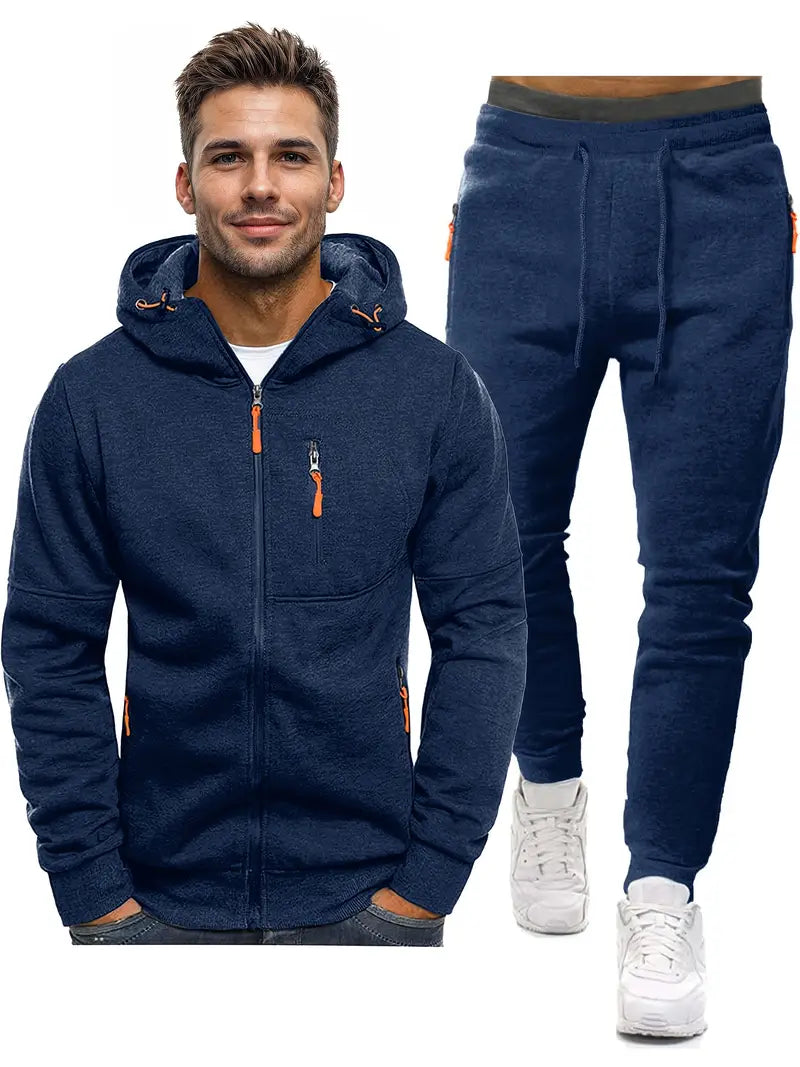 Tuta Sportiva Uomo Due Pezzi Felpa Manica Lunga e Pantaloni Jogging - Brentozzi