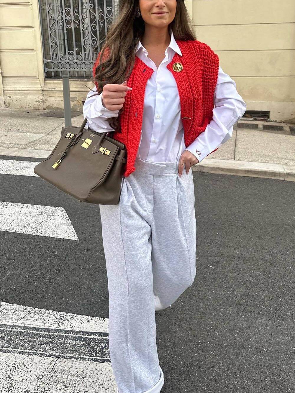 Cardigan Corto Donna Senza Maniche in Maglia con Tasche
