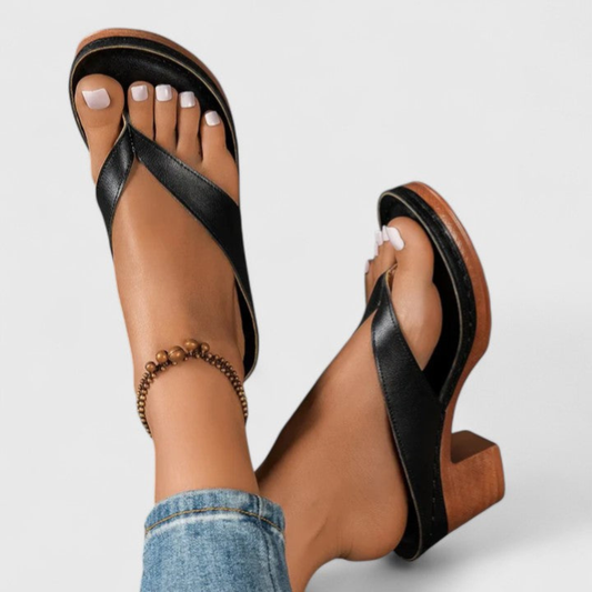 Sandali Donna Zehentrenner Tacco Chunky - Brentozzi