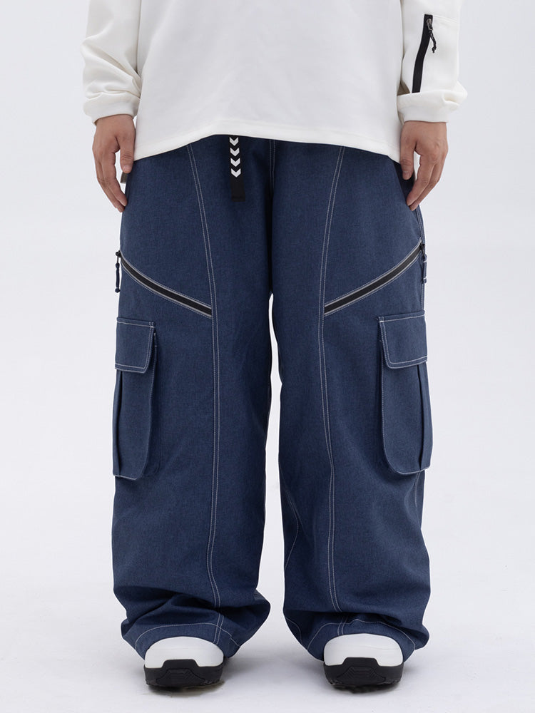 Pantaloni Donna Oversize Baggy con Tasche Cargo