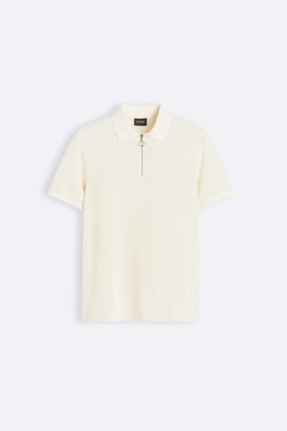 Polo Uomo in Maglia Moderna con Zip