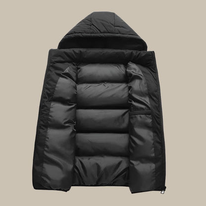 Gilet Uomo con Cappuccio Imbottito Comodo Pratico