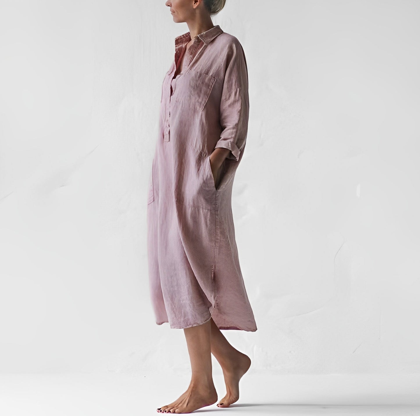 Vestito Estivo Donna Camicia Leggero