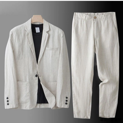 Completo Lino Uomo Stile Elegante