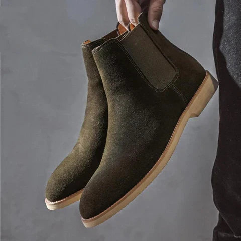 Scarpe Uomo Slip-On con Inserti Elastici