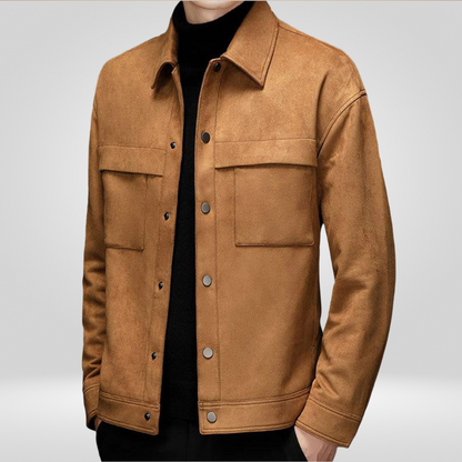 Giacca Utility Uomo Tessuto Tecnico Strutturato Regular Fit
