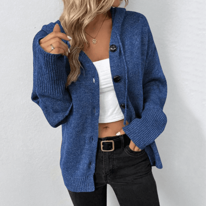 Cardigan Donna Caldo in Maglia con Bottoni