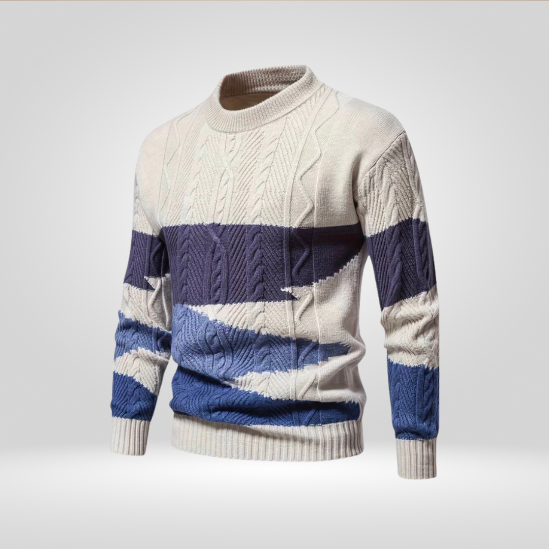 Maglione Uomo in Maglia Strutturata Vestibilità Comoda