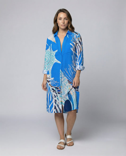 Blusa Spiaggia Donna Manica Lunga Leggera - Brentozzi