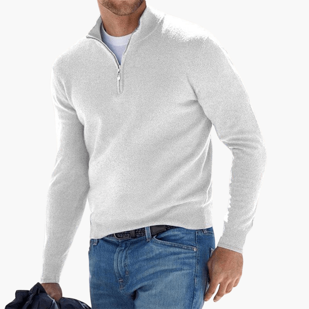 Maglione Uomo con Zip Stile Moderno - Brentozzi