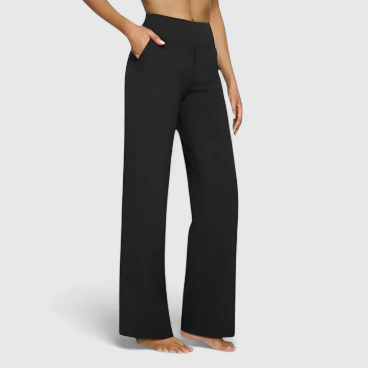 Pantaloni Yoga Donna Gamba Larga Estivi