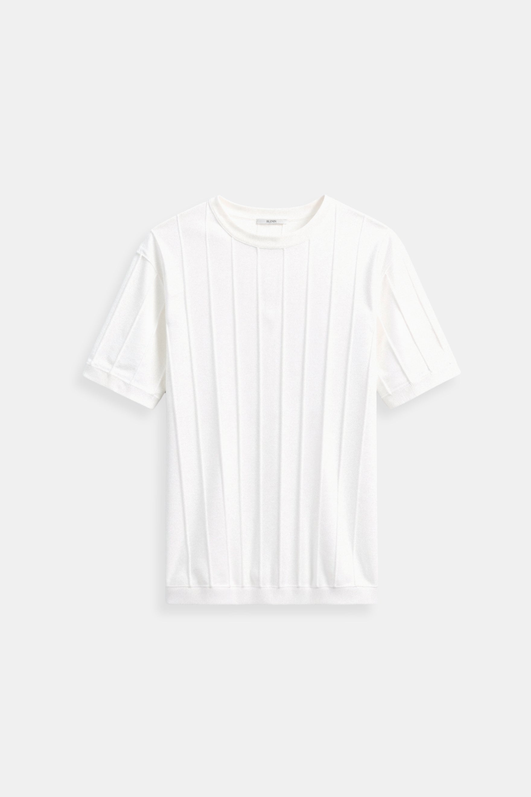 T-shirt Uomo Cotone Heavy Girocollo a Righe - Brentozzi