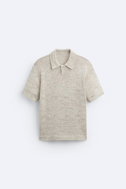 Polo Uomo Maglia Lavorata Stile Vintage Casual - Brentozzi