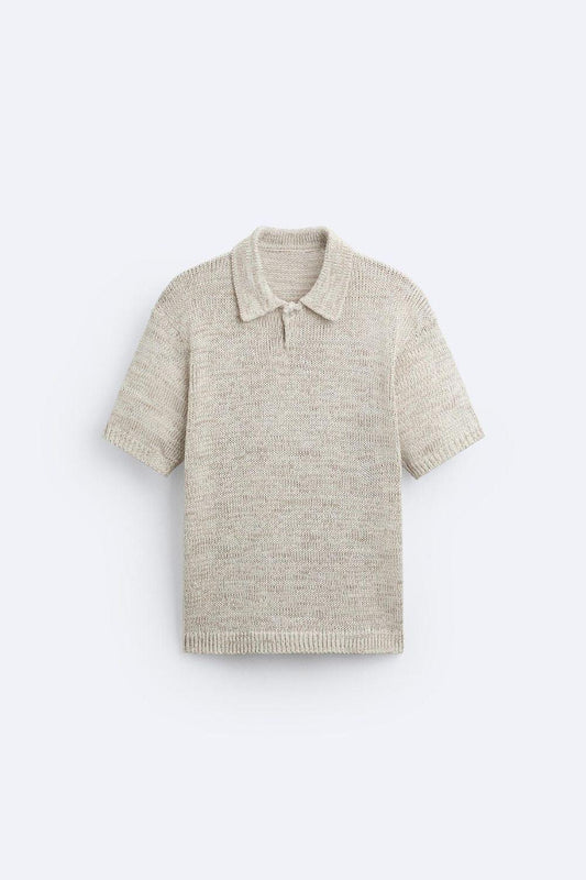 Polo Uomo Maglia Lavorata Stile Vintage Casual - Brentozzi