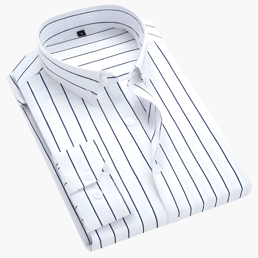 Camicia Uomo Classica a Righe Manica Lunga - Brentozzi