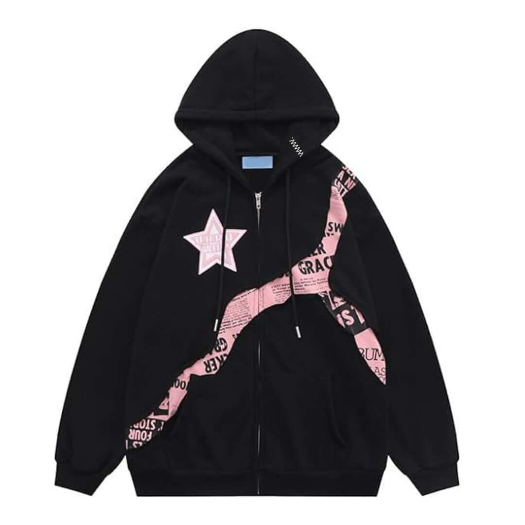 Felpa Oversize Donna con Stampa Comoda Streetwear