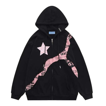 Felpa Oversize Donna con Stampa Comoda Streetwear