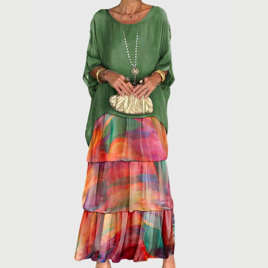 Abito Maxi Donna Boho Strati Shorts - Brentozzi