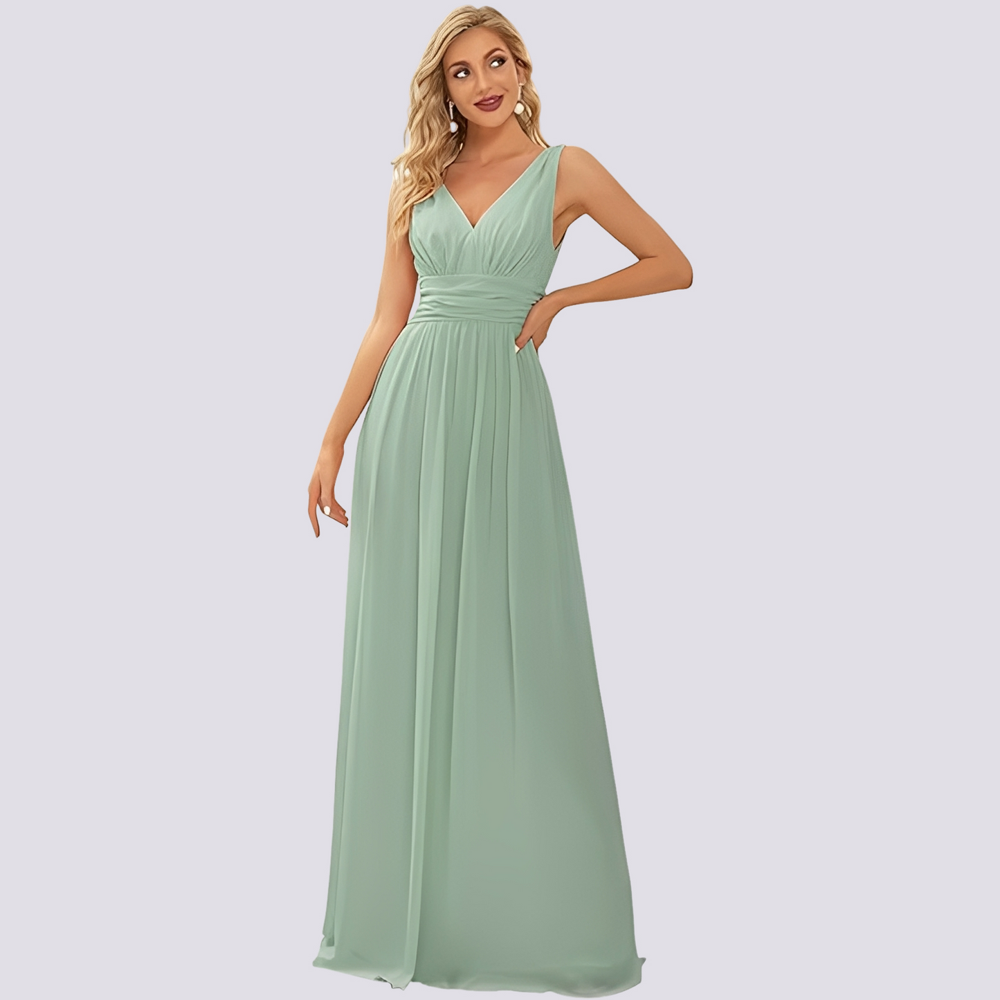 Abito Sera Donna Senza Maniche Elegante