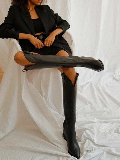 Stivali Cowboy Donna in Pelle Moderna