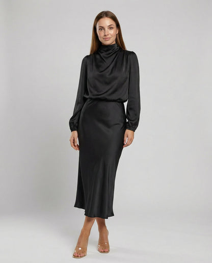 Abito Donna in Raso Stile Elegante - Brentozzi