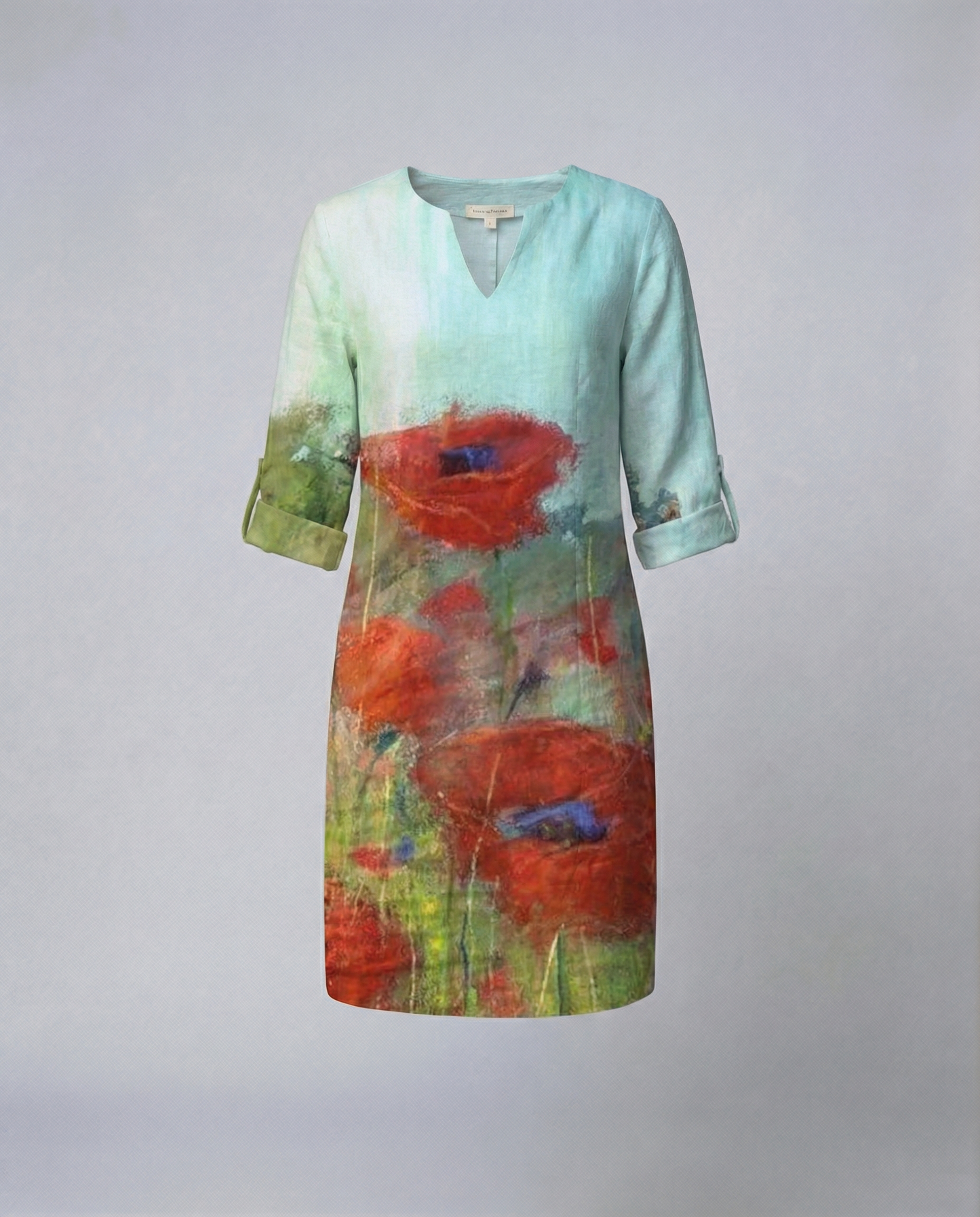 Abito Donna Elegante Floreale Svasato