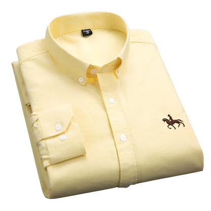 Camicia Uomo Casual Senza Pieghe Manica Lunga