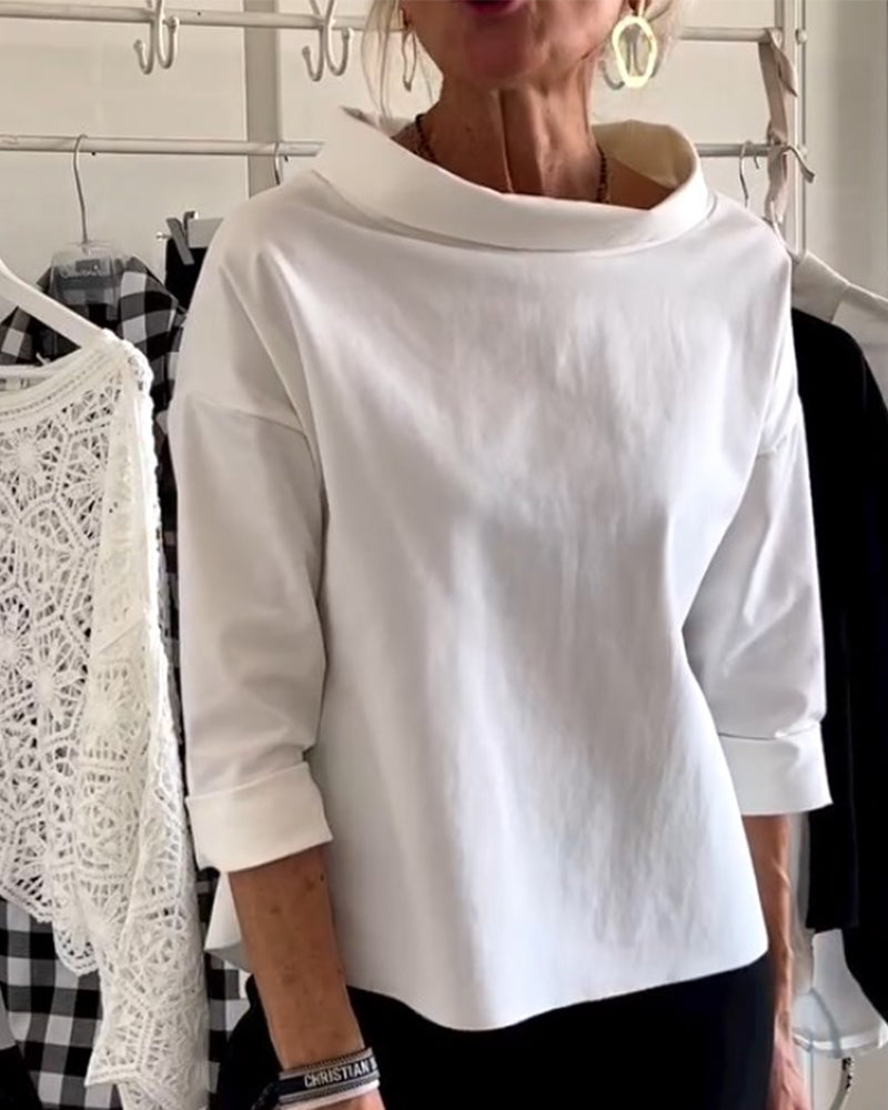 Donna Manica Corta Stile Moderno - Brentozzi