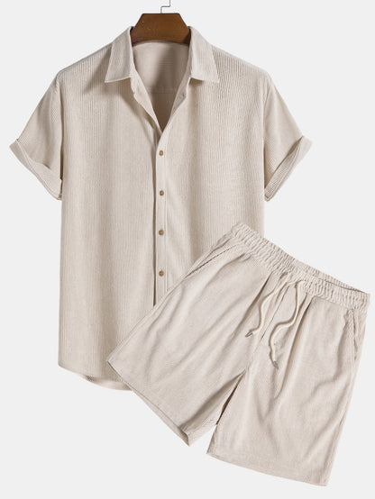 Completo Uomo Estate Camicia e Pantaloncini Leggeri - Brentozzi