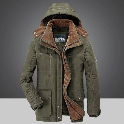 Giacca Invernale Uomo con Cappuccio Lunga