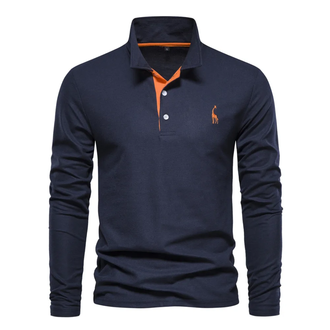 Polo Uomo Manica Lunga Taglio Classico Casual - Brentozzi