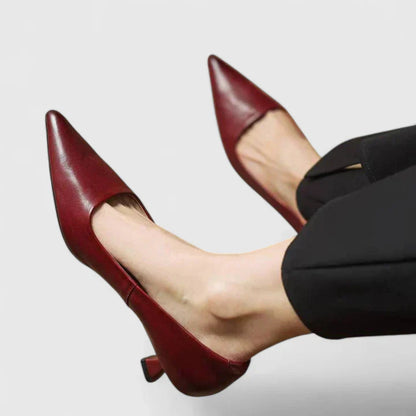 Décolleté Donna in Pizzo Tacco Basso Punta Stretta - Brentozzi