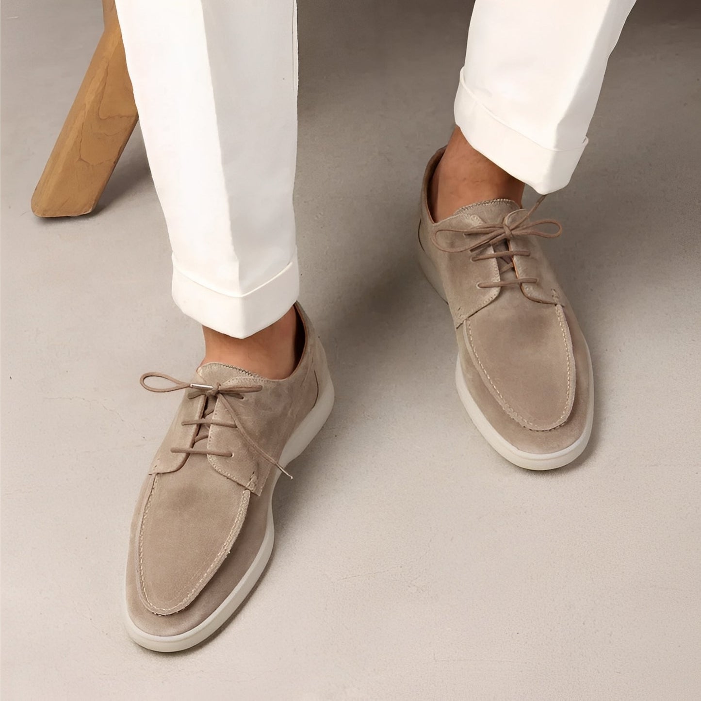 Mocassini Uomo in Pelle Scamosciata Bassa Casual - Brentozzi