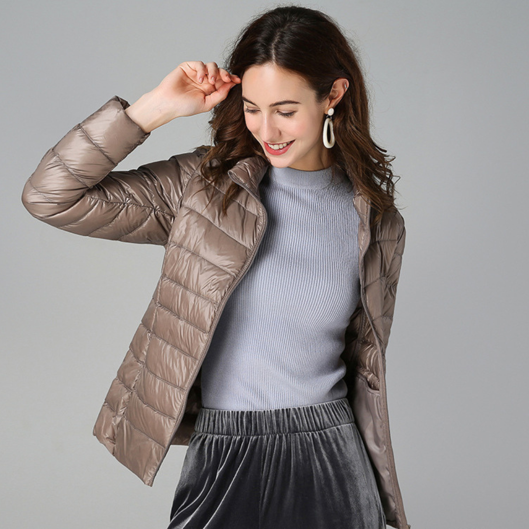 Giacca Donna Leggera Piumino Idrorepellente Calda