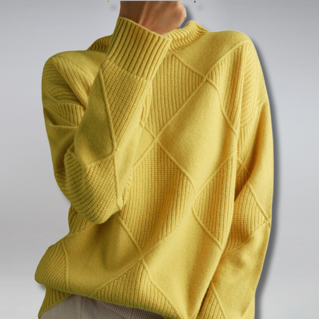 Maglione Donna in Cashmere Collo Alto Morbido Caldo - Brentozzi