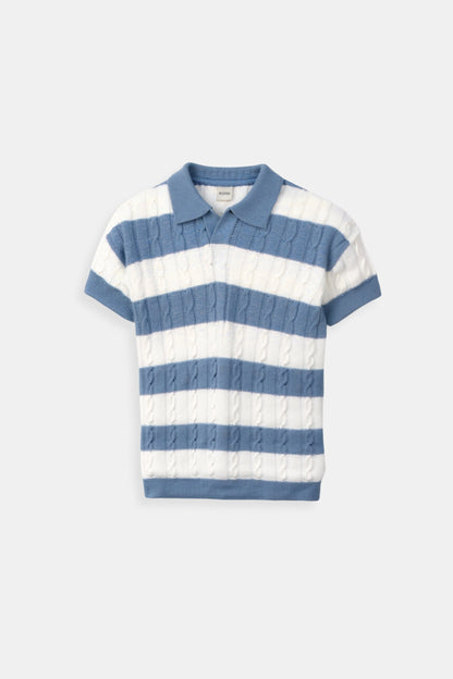 Polo Uomo a Righe Manica Corta Stile Sportivo Elegante