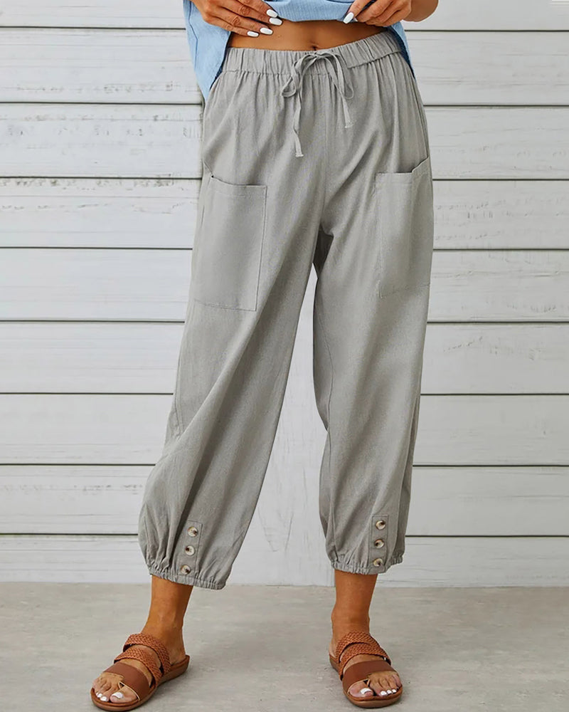 Pantaloni Cargo Donna Estivi Comodi