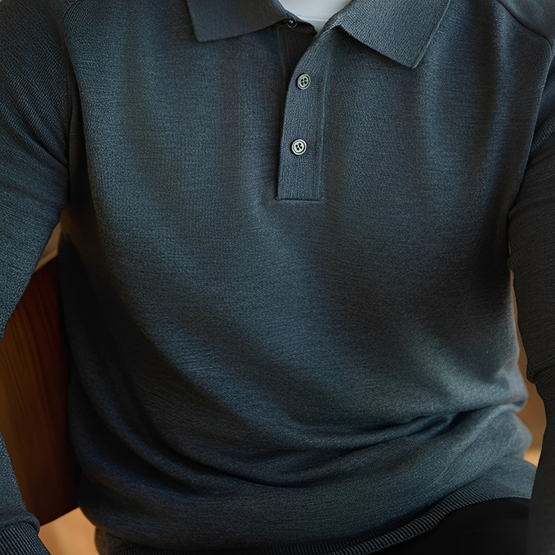 Maglione Uomo in Lana Collo a Risvolto