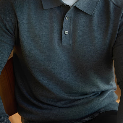 Maglione Uomo in Lana Collo a Risvolto