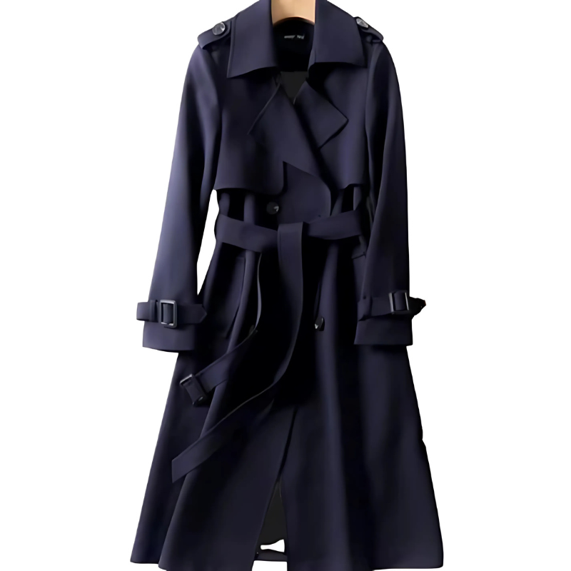Trench Coat Donna Doppiopetto Manica Lunga Elegante - Brentozzi