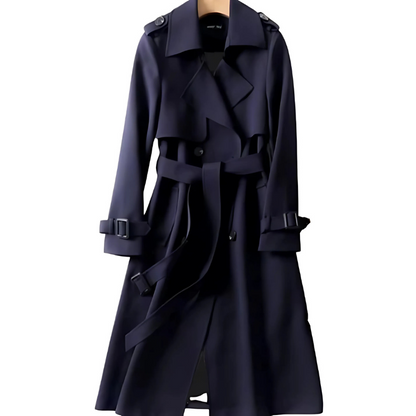 Trench Coat Donna Doppiopetto Manica Lunga Elegante - Brentozzi