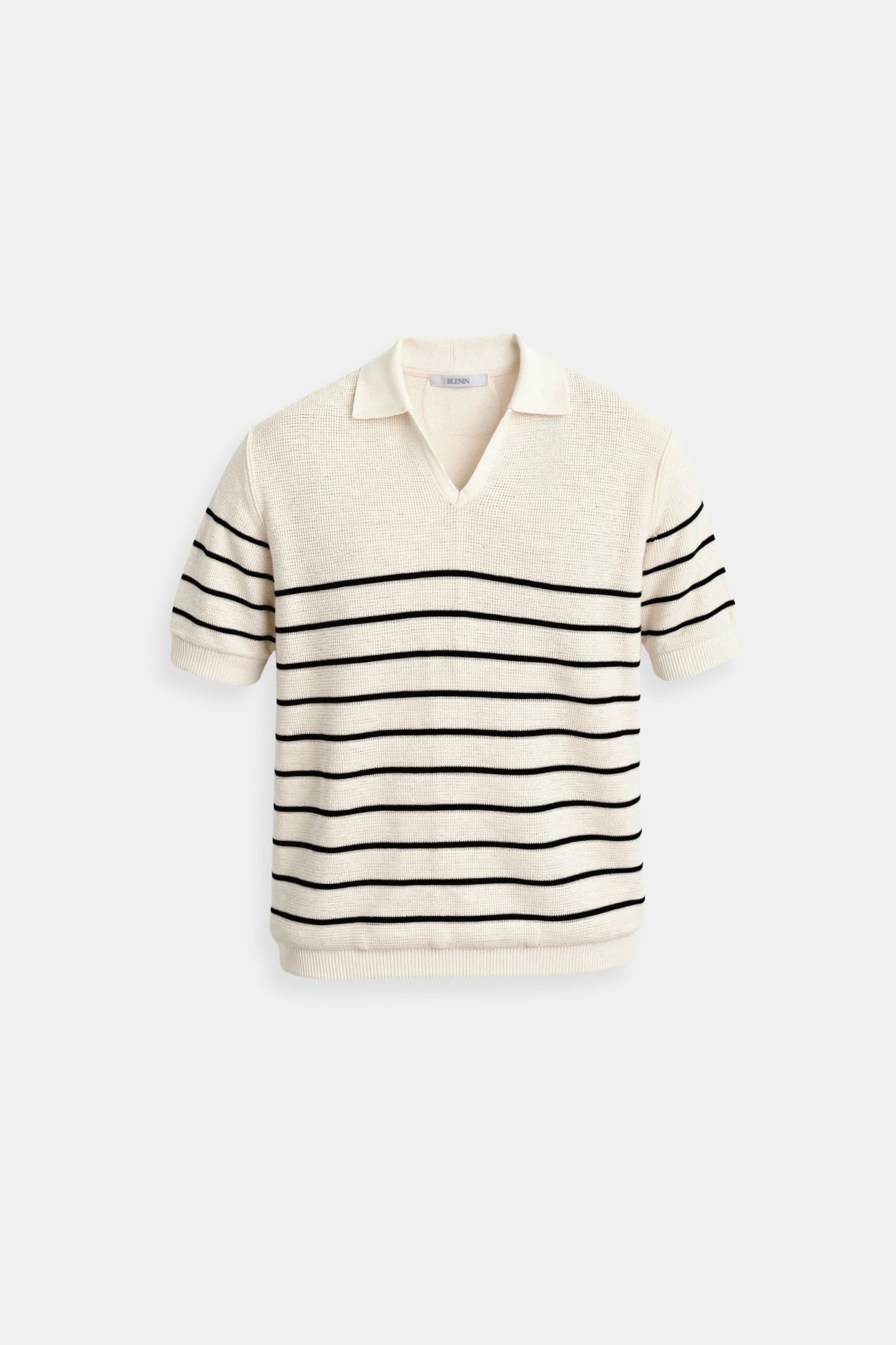 Polo Uomo a Righe Manica Corta Classico Versatile