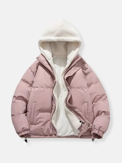 Giacca Uomo Imbottita Piuma con Chiusura Zip Calda