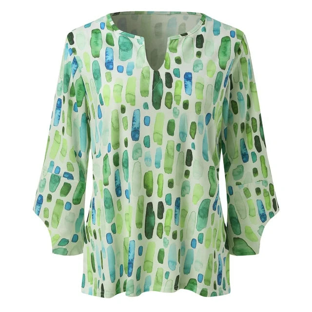 Blusa Donna Estiva Elegante Manica Corta - Brentozzi