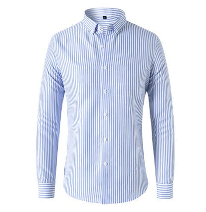 Camicia Uomo Manica Lunga Tessuto a Righe