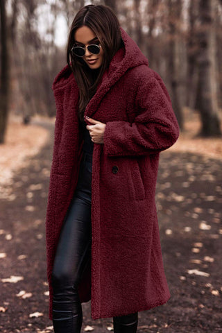 Cappotto Lungo Donna Teddy Invernale Caldo